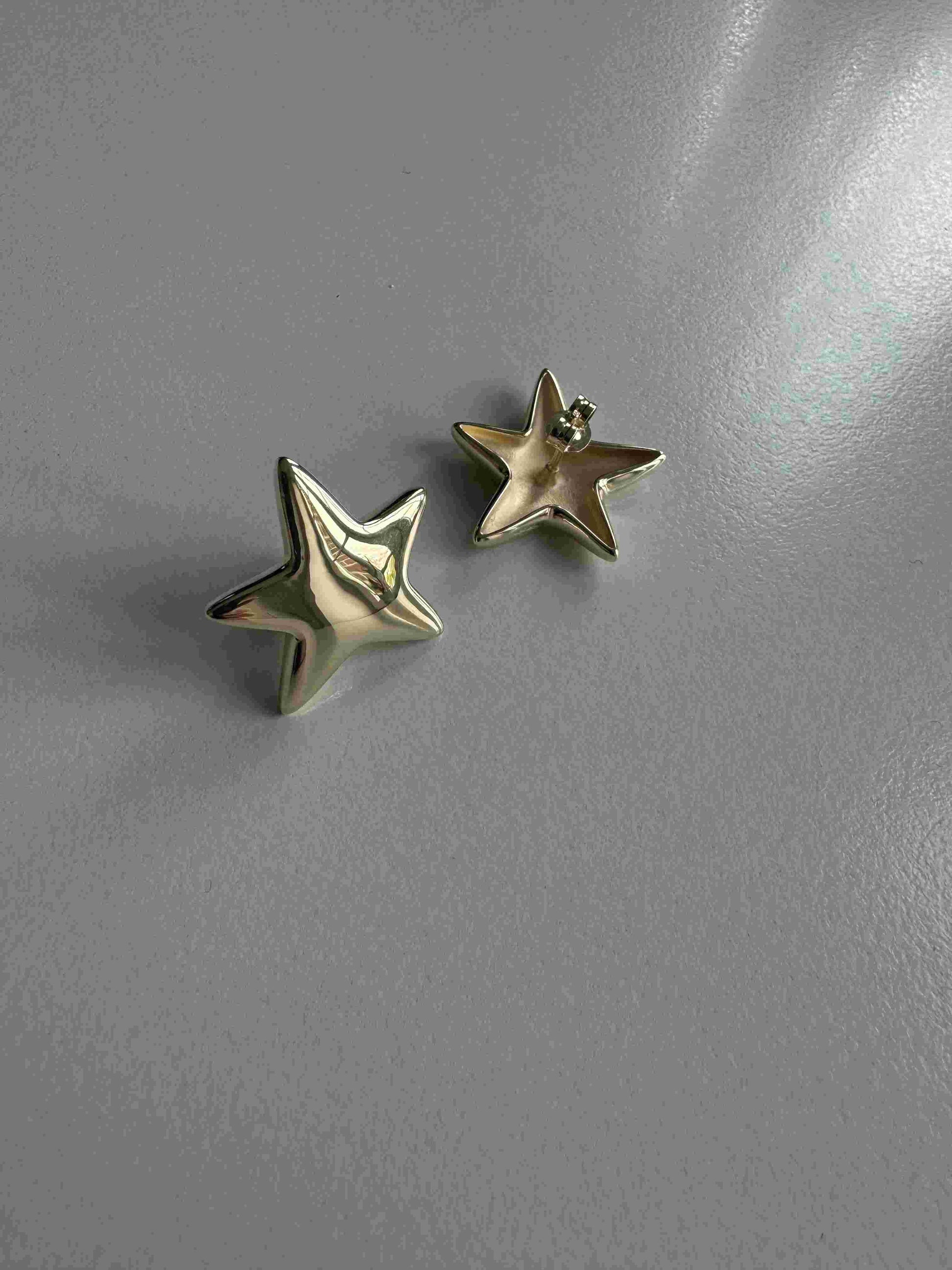 Stern Ohrstecker big gold - noёmvri fashion label