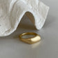 organischer Ring big gold matt