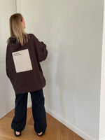 Load image into Gallery viewer, oversized Hoodie / seal brown
