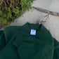 oversized Sweatshirt Turtleneck / green
