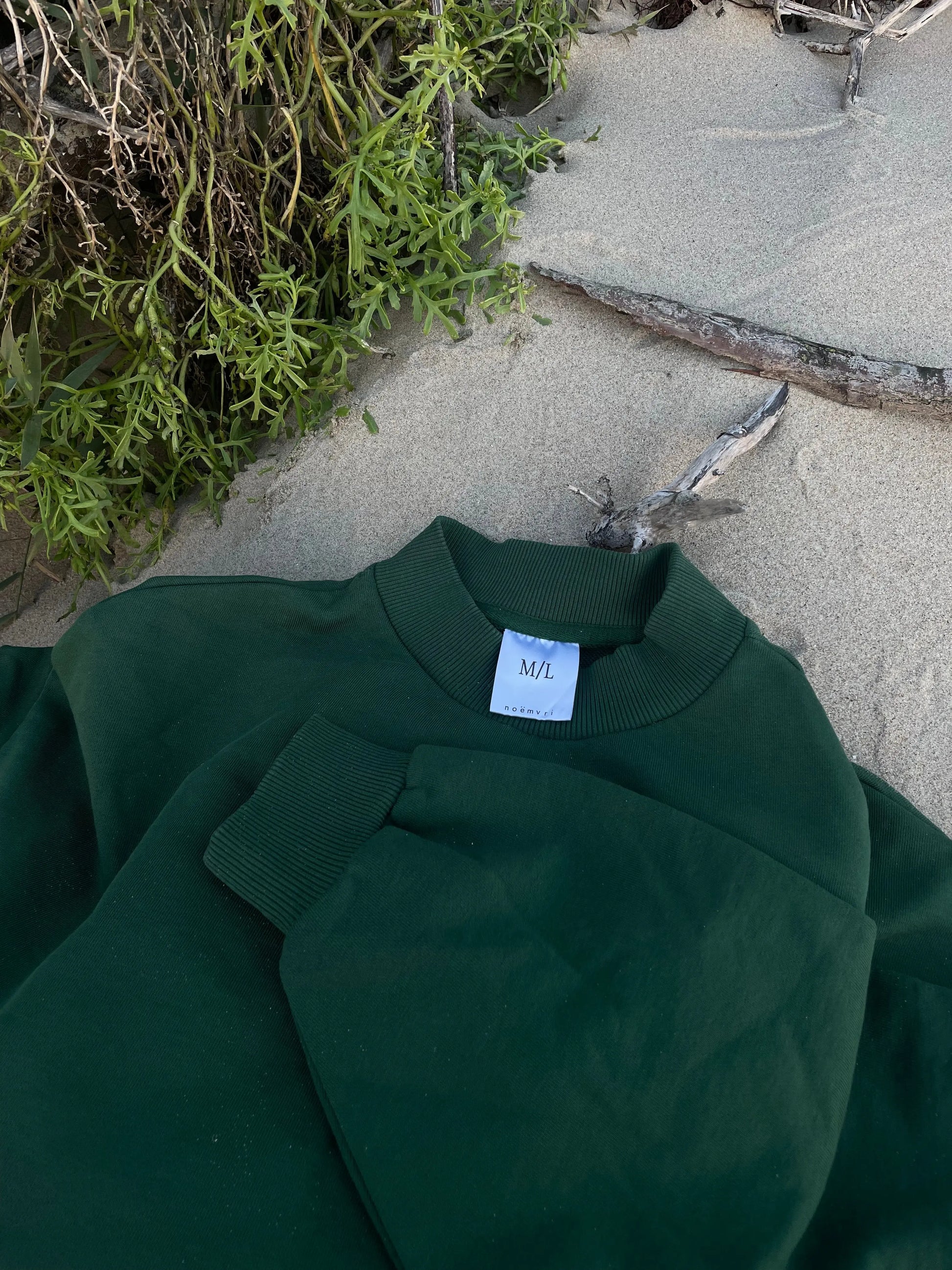 Sweatshirt Turtleneck / green - noёmvri fashion label