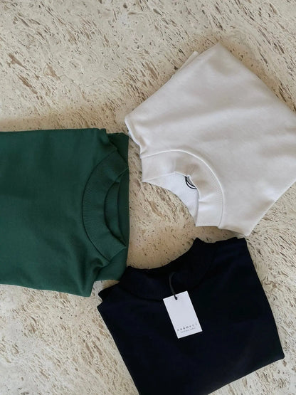 Sweatshirt Turtleneck / green - noёmvri fashion label