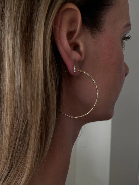big Swirl hoops gold - noёmvri fashion label