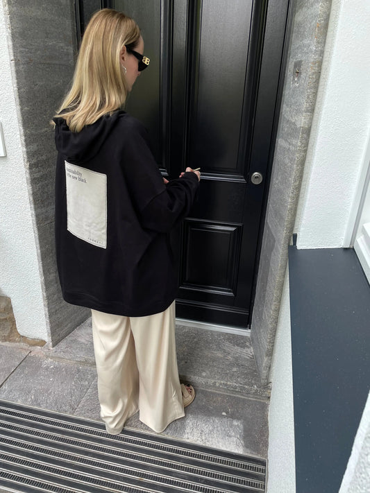 oversized Hoodie / black - noёmvri fashion label