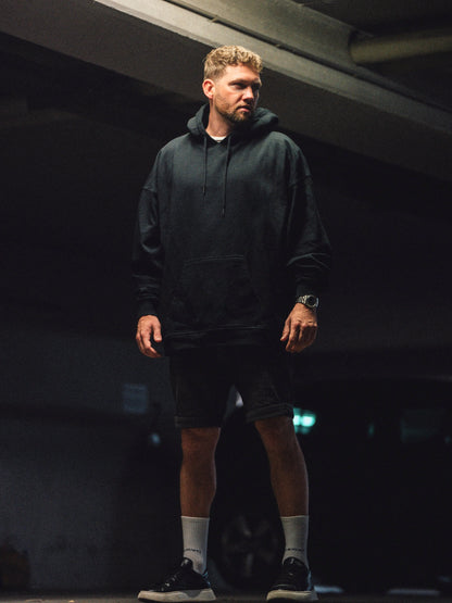 oversized Hoodie / black - noёmvri fashion label