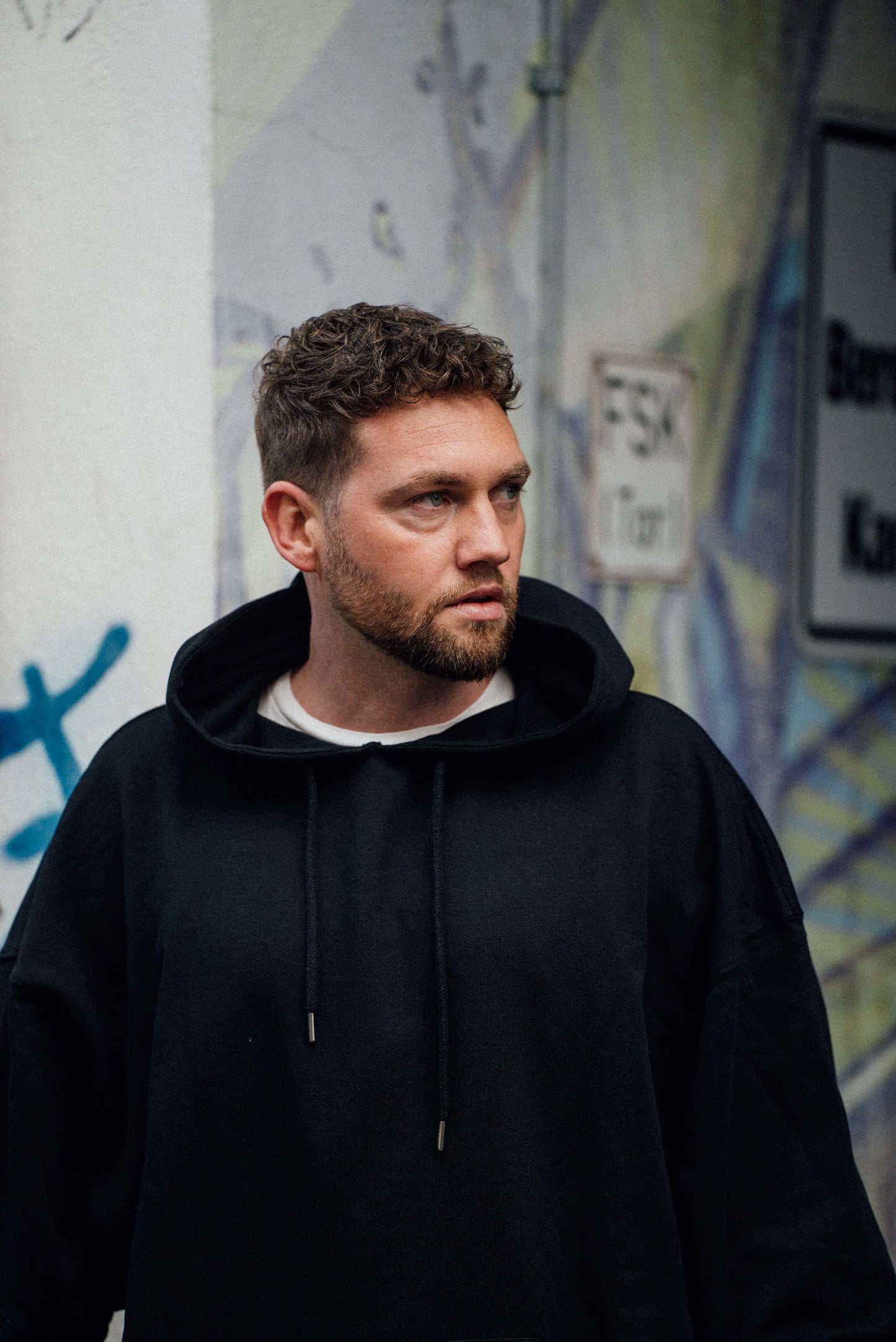 oversized Hoodie / black - noёmvri fashion label