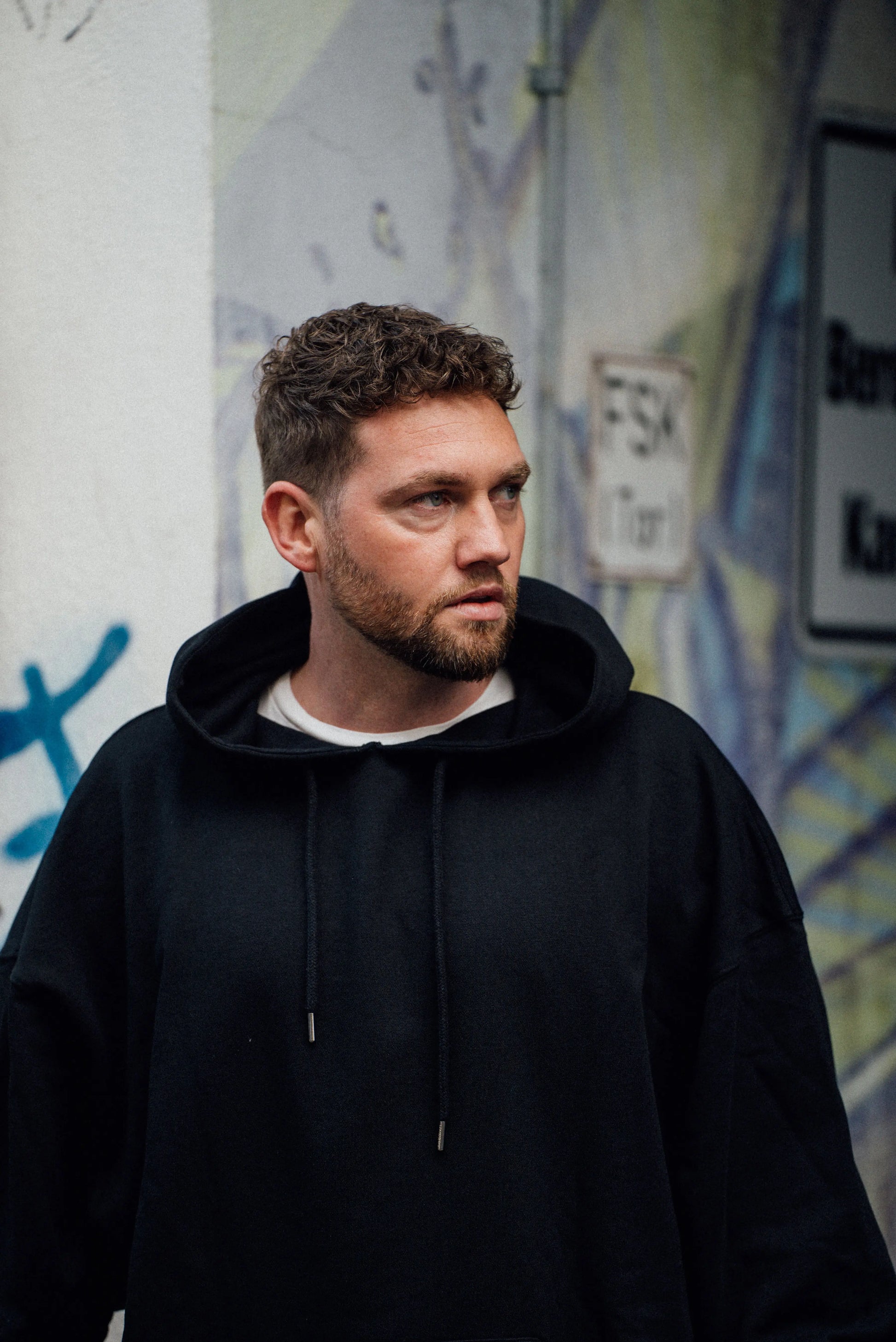 oversized Hoodie / black - noёmvri fashion label
