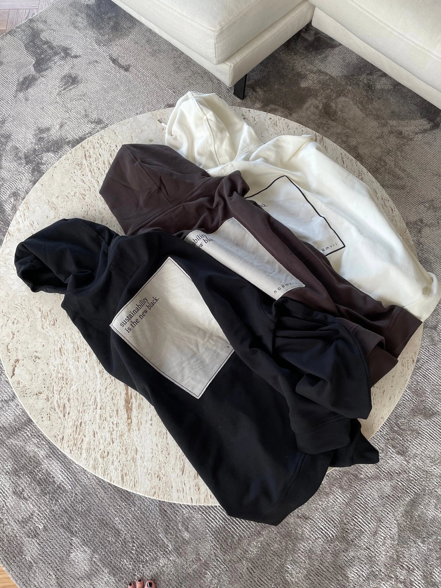 oversized Hoodie / black - noёmvri fashion label