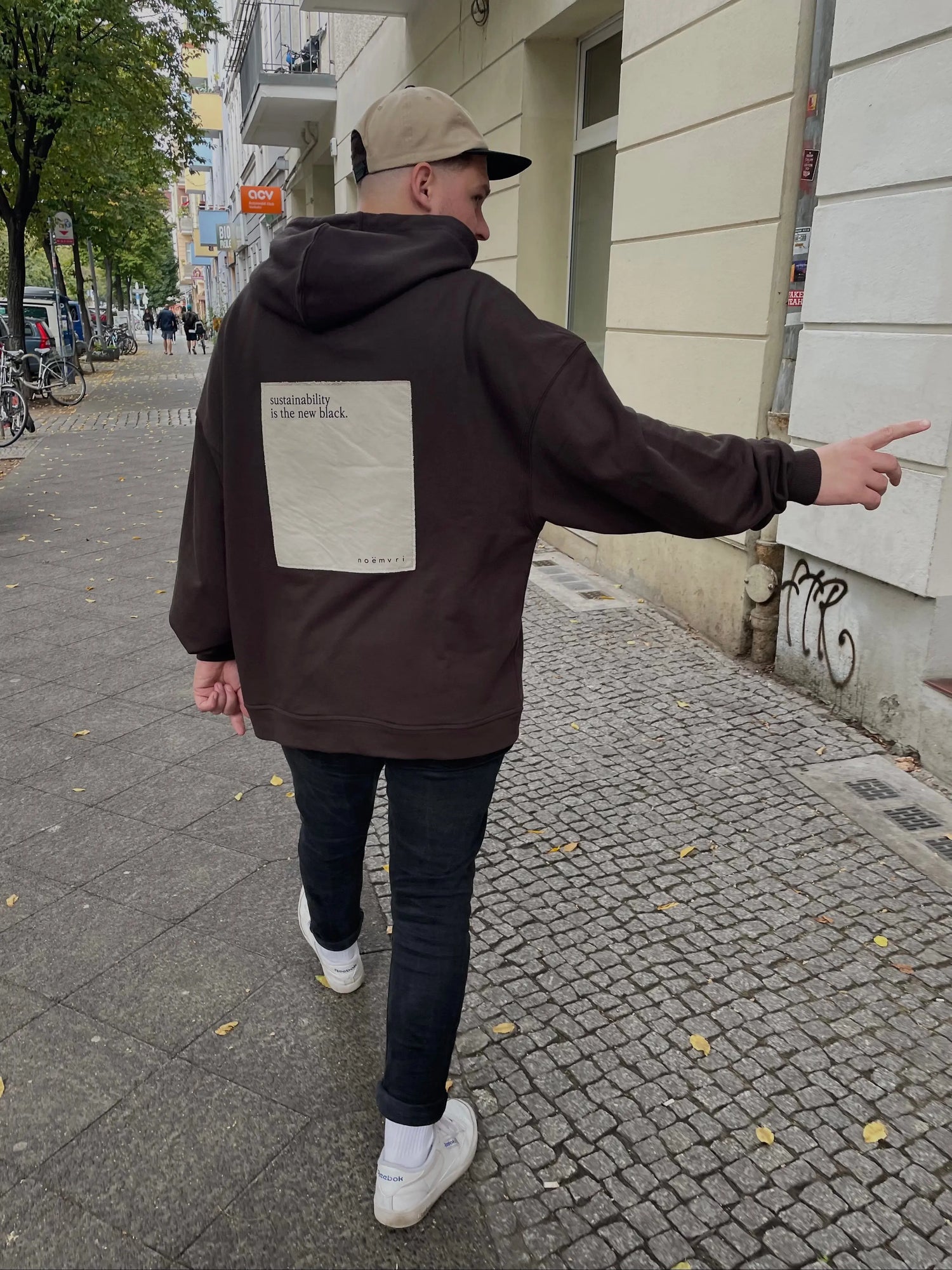 oversized Hoodie / seal brown - noёmvri fashion label