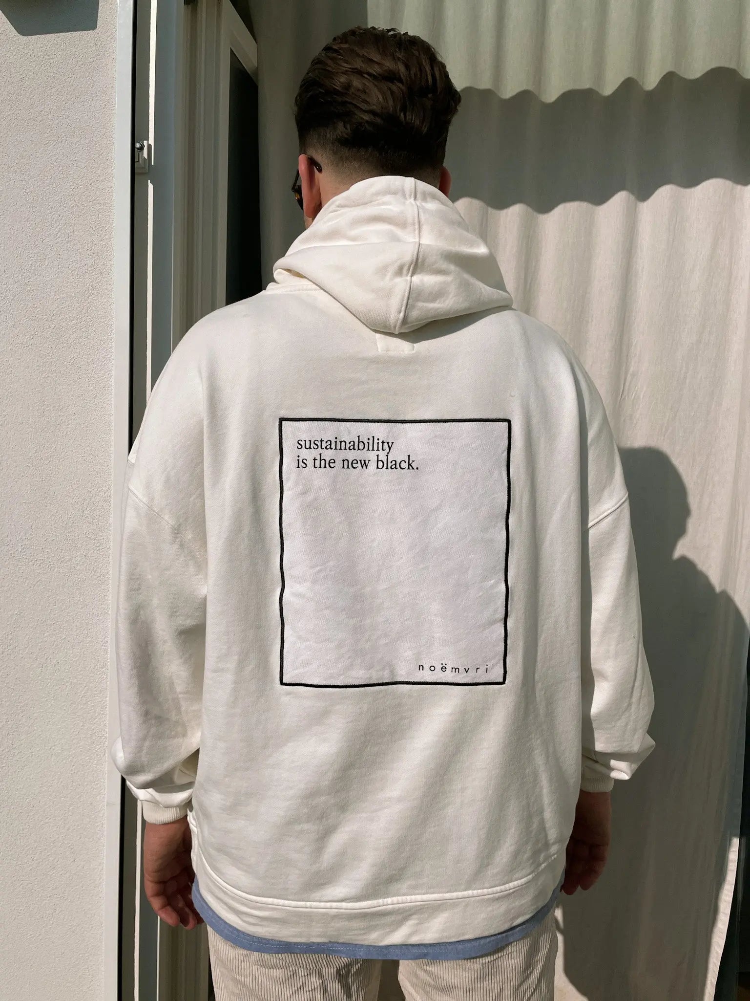 oversized Hoodie / snow white - noёmvri fashion label
