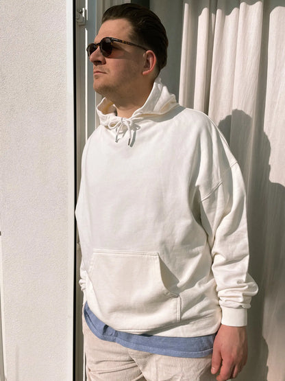 oversized Hoodie / snow white - noёmvri fashion label